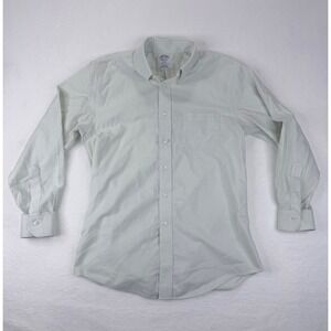 Brooks Brothers Regent Non-Iron Supima Cotton Striped Dress Shirt Green 15.5 33
